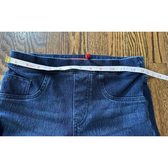 Spanx Jean-ish Denim Jogging Leggings Womens Small Dark Wash Pull On Stretch - Picture 6 of 9